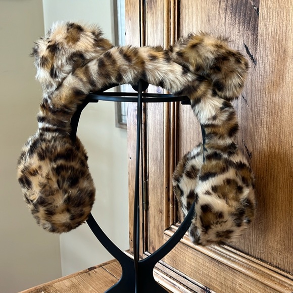 Accessories | Super Plush Animal Print Cat Ear Ear Muffs | Poshmark